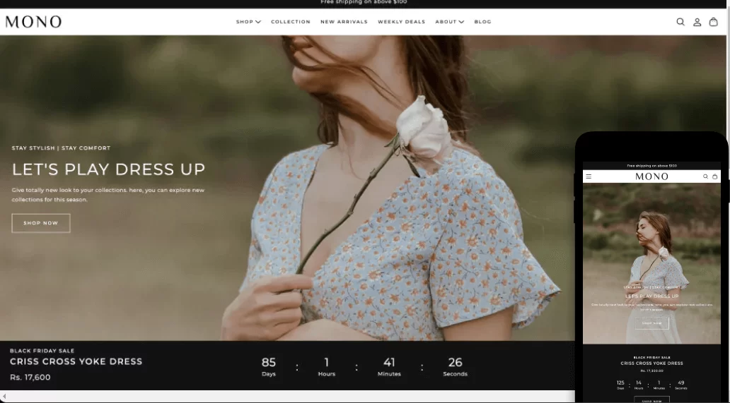 A Responsive Minimalist Theme for Unique Ecommerce Brands