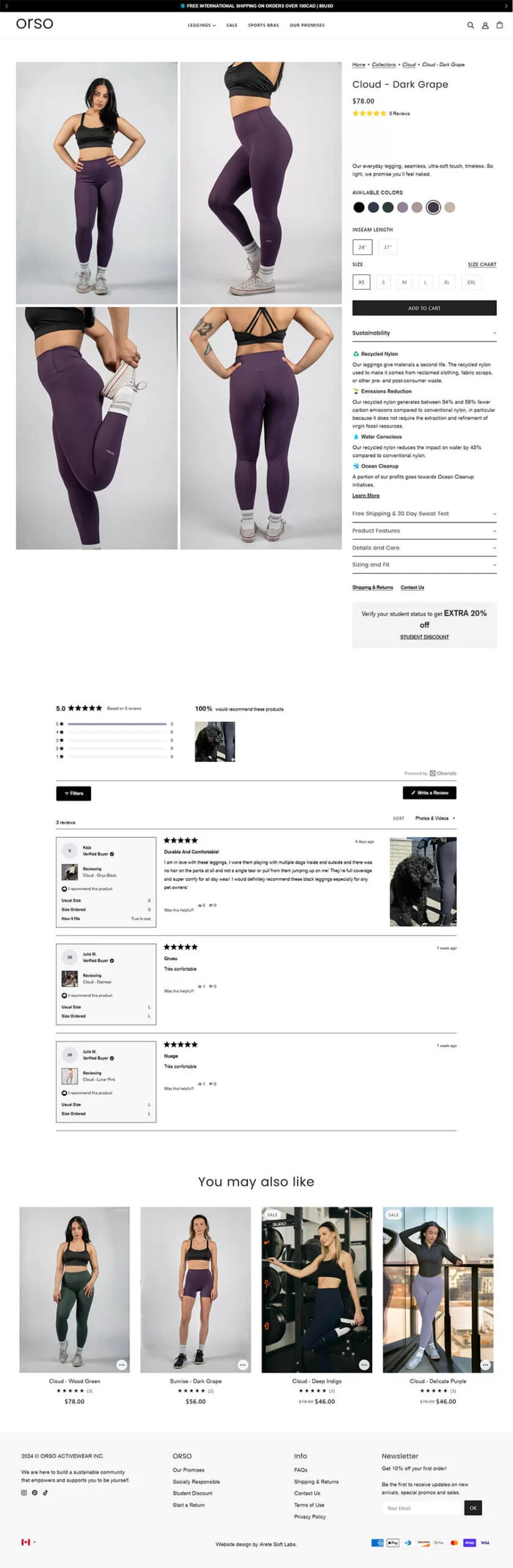 orso scaled legging