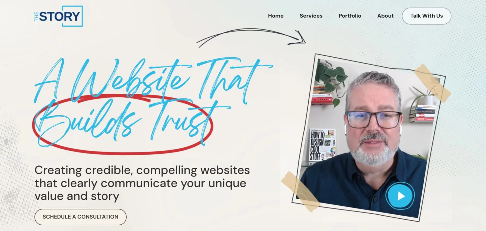 the story web design